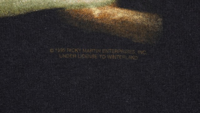 【L】リッキーマーティン 1999 リヴィン・ラ・ヴィダ・ロカ ツアー ヴィンテージTシャツ