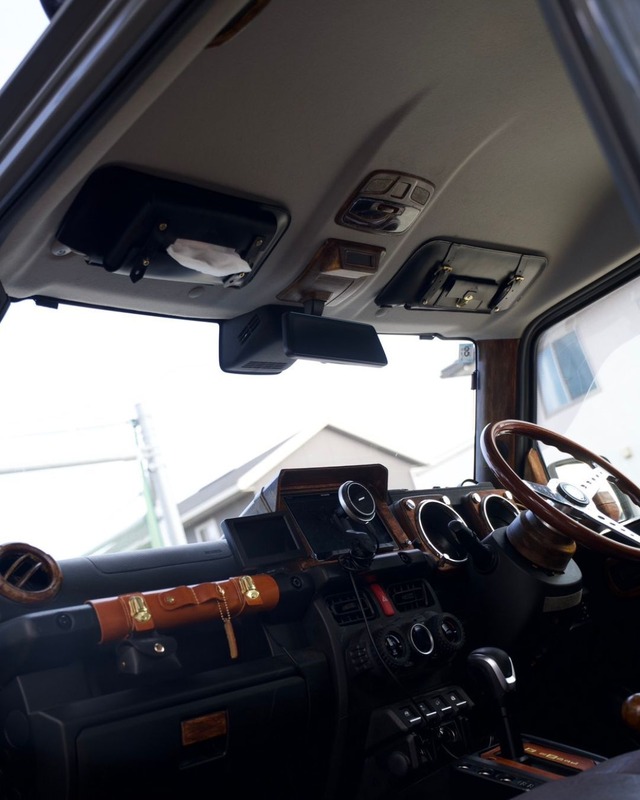 【予約販売】ジムニー(JB64/JB74/ノマド)サンバイザーレザーカバー　ブラック　※3月下旬発送予定