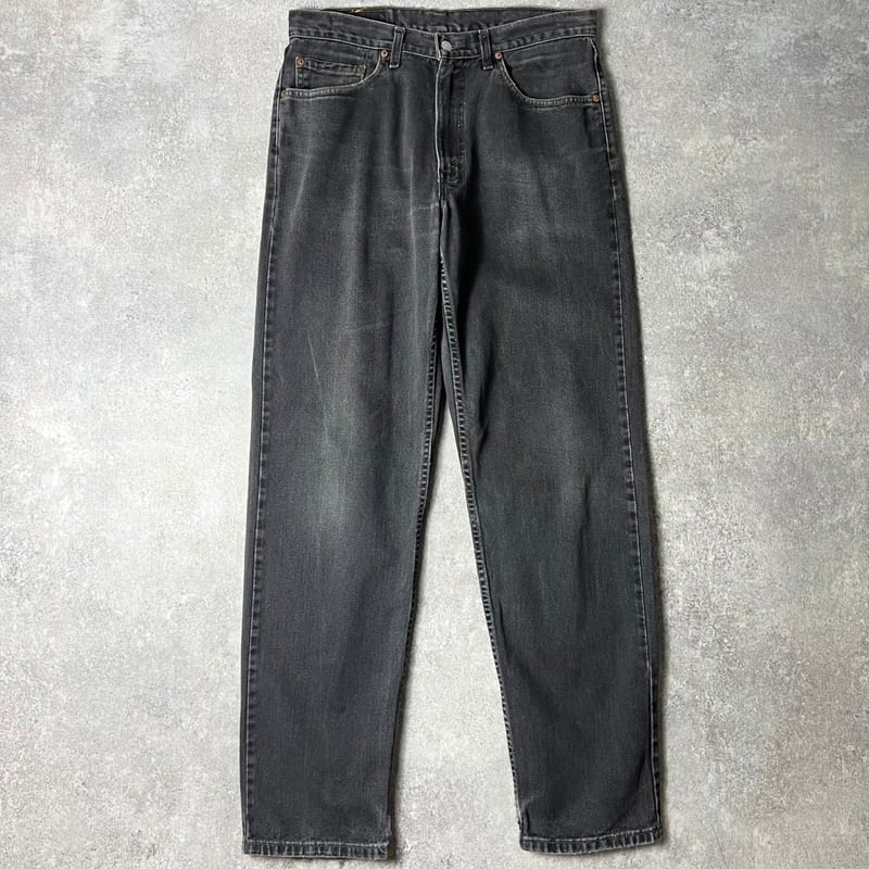 Levi's リーバイス 505 ブラックデニムパンツ ストレート テーパード