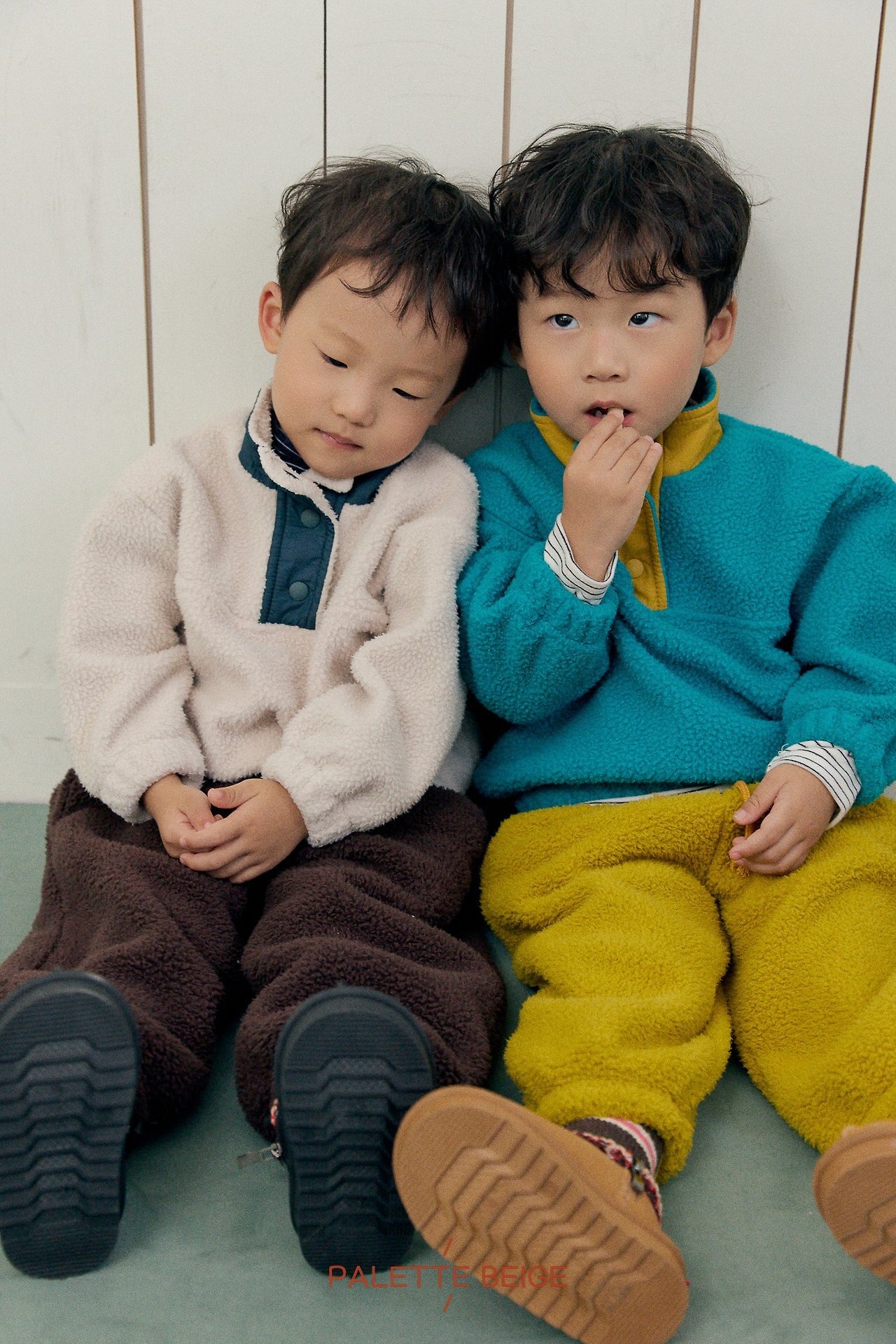 the beige［取寄］fur jogger pants 26winter
