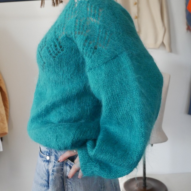 Turquoise sukahi knit