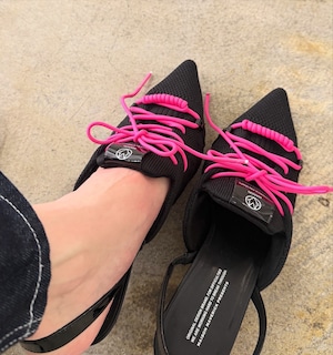 メゾンマヴェリックプレゼンツ  Knit Lace-Up Sneaker Heel