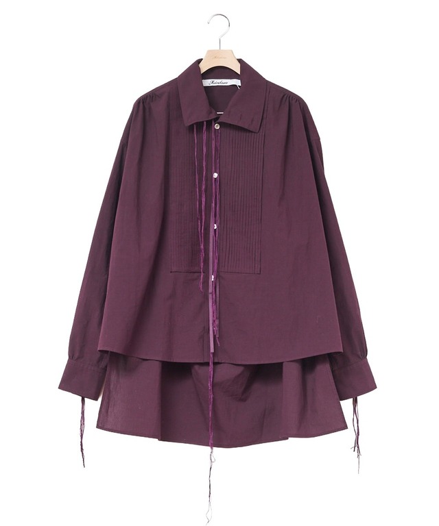 Midorikawa / MID26AW-SH01 PINTUCK SHIRT(BURGUNDY)