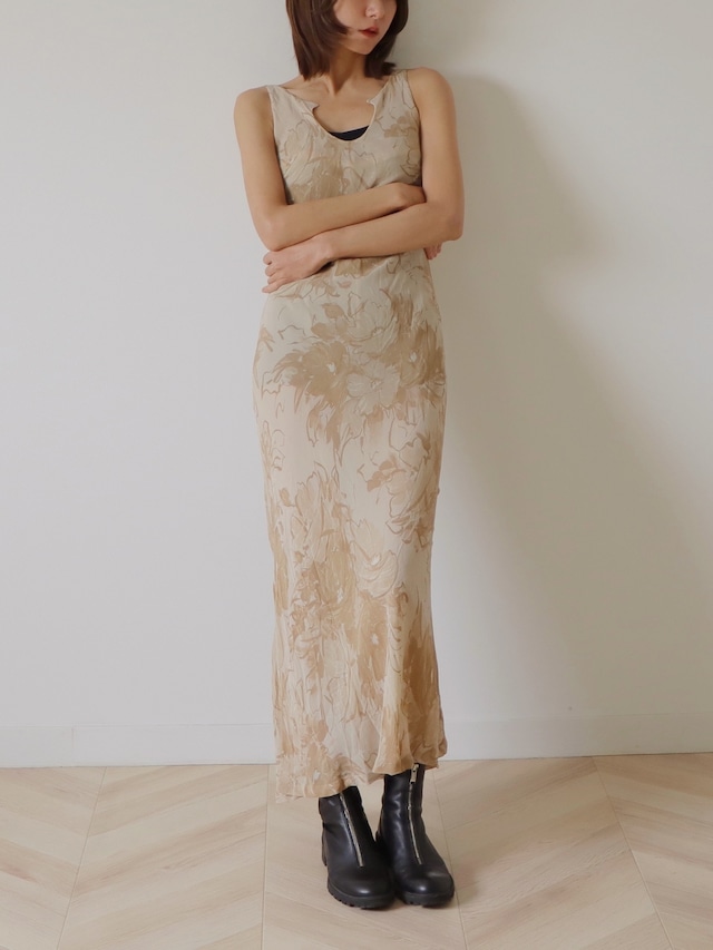 ●made in ITALY sheer rayon dress