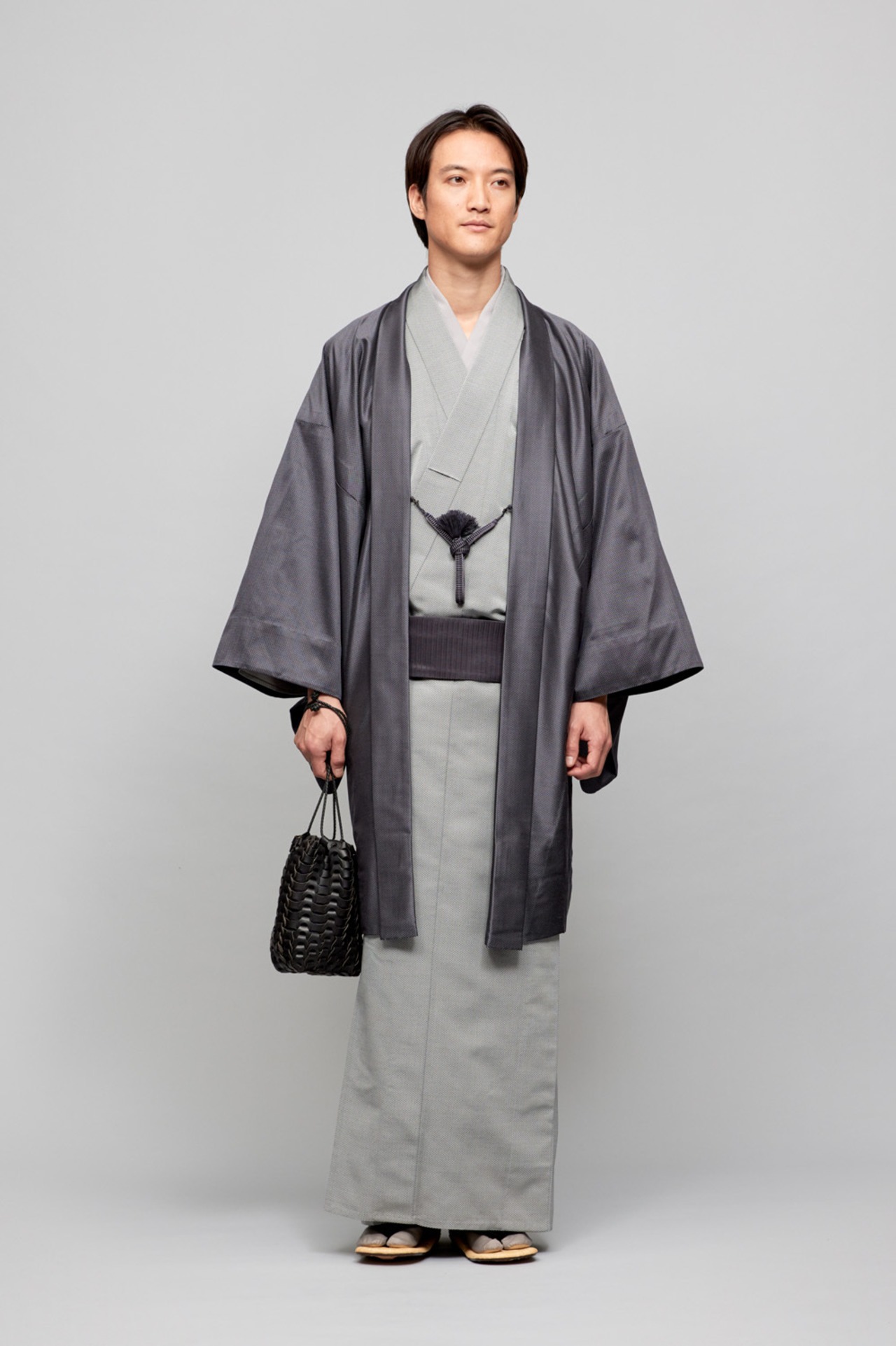 大島紬 メンズ アンサンブル 未使用品（男着物 アンサンブル 大島紬  