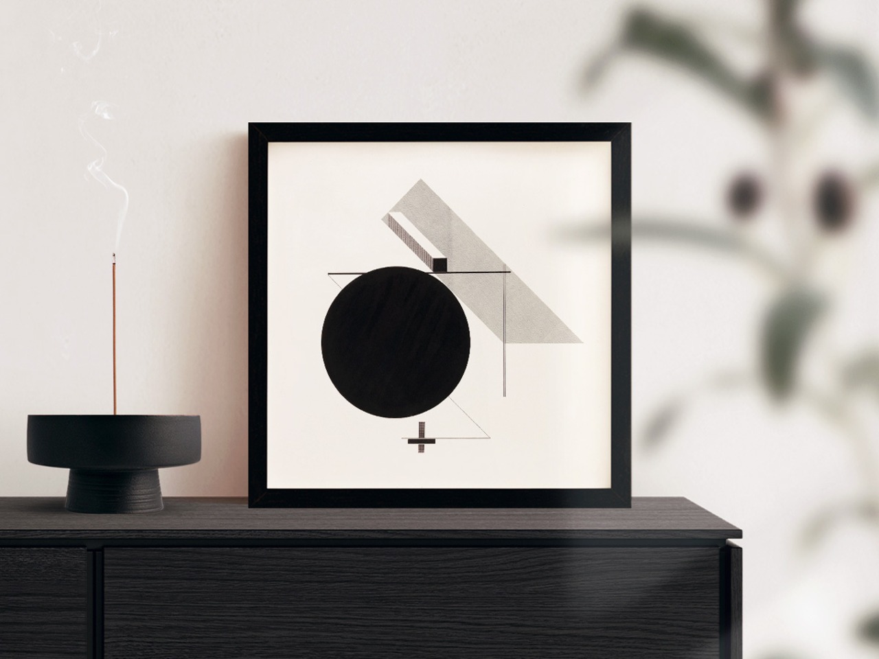 [額縁付き] Proun IV エル・リシツキー アートポスター 323×323mm モダン アブストラクト 額装 天然木 ポスターフレーム 木製 絵画 日本製 お洒落 APFS022 - 5