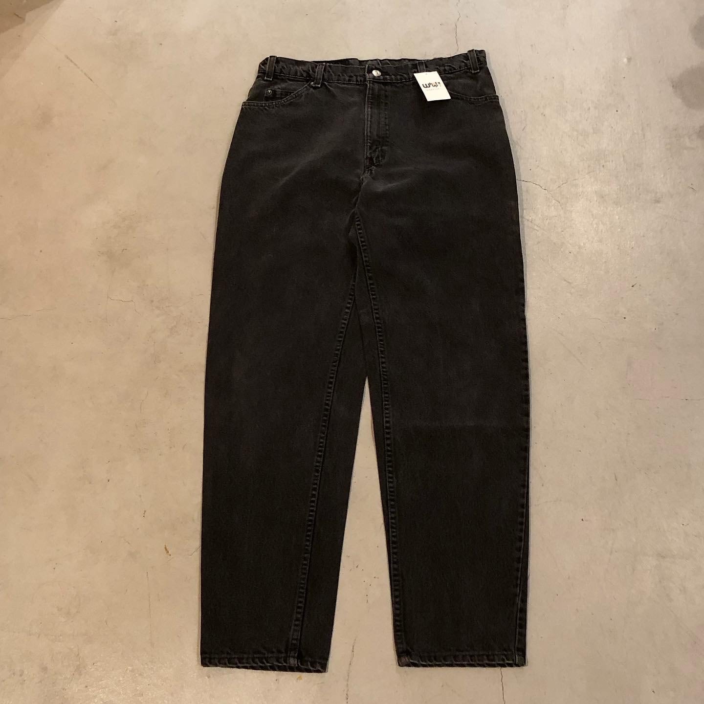 80s Levi's 550 black denim pants “USA”【高円寺店】