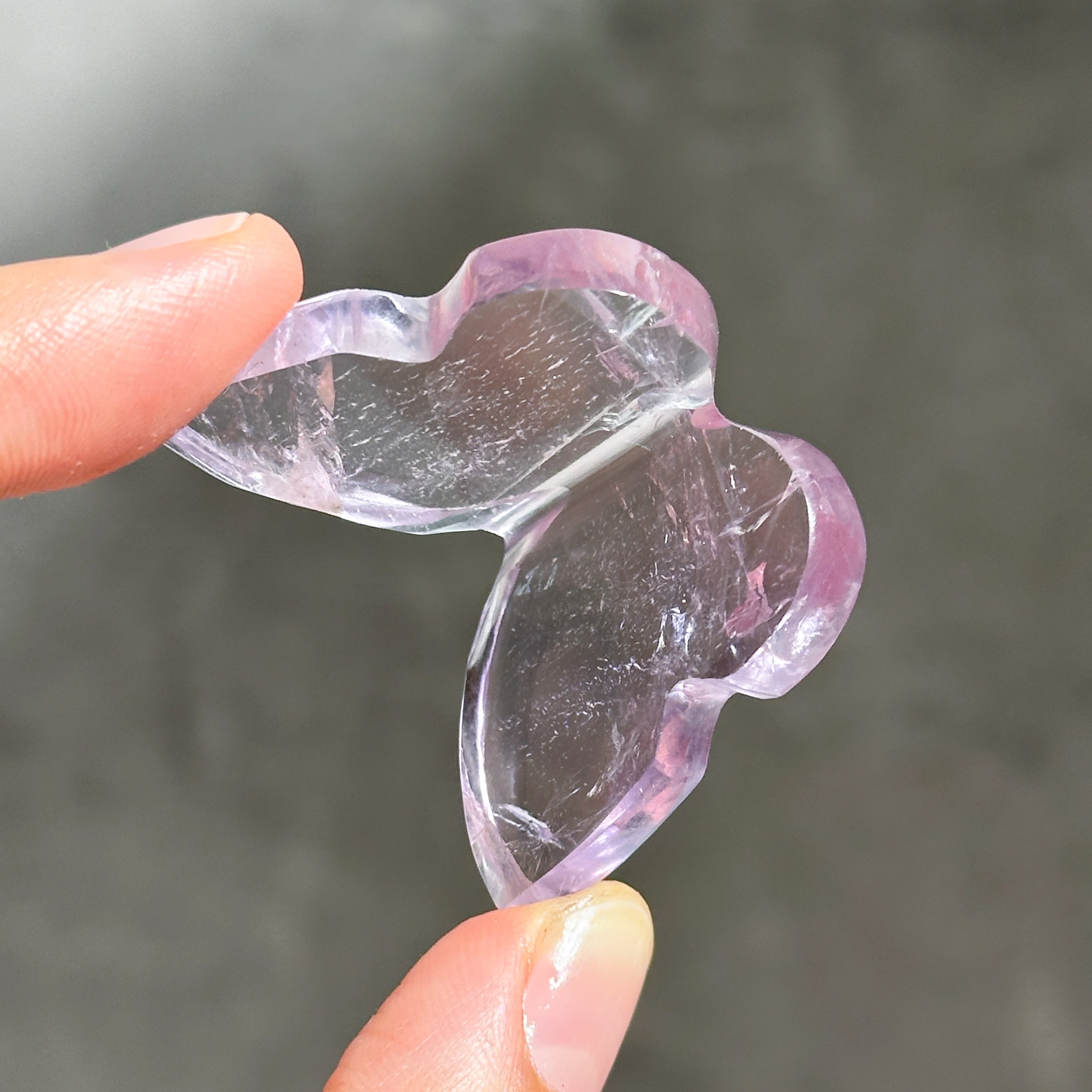 ピンクアメジスト　蝶々 アメジスト 3D蝶 11◇ Amethyst Butterfly ◇天然石・鉱物