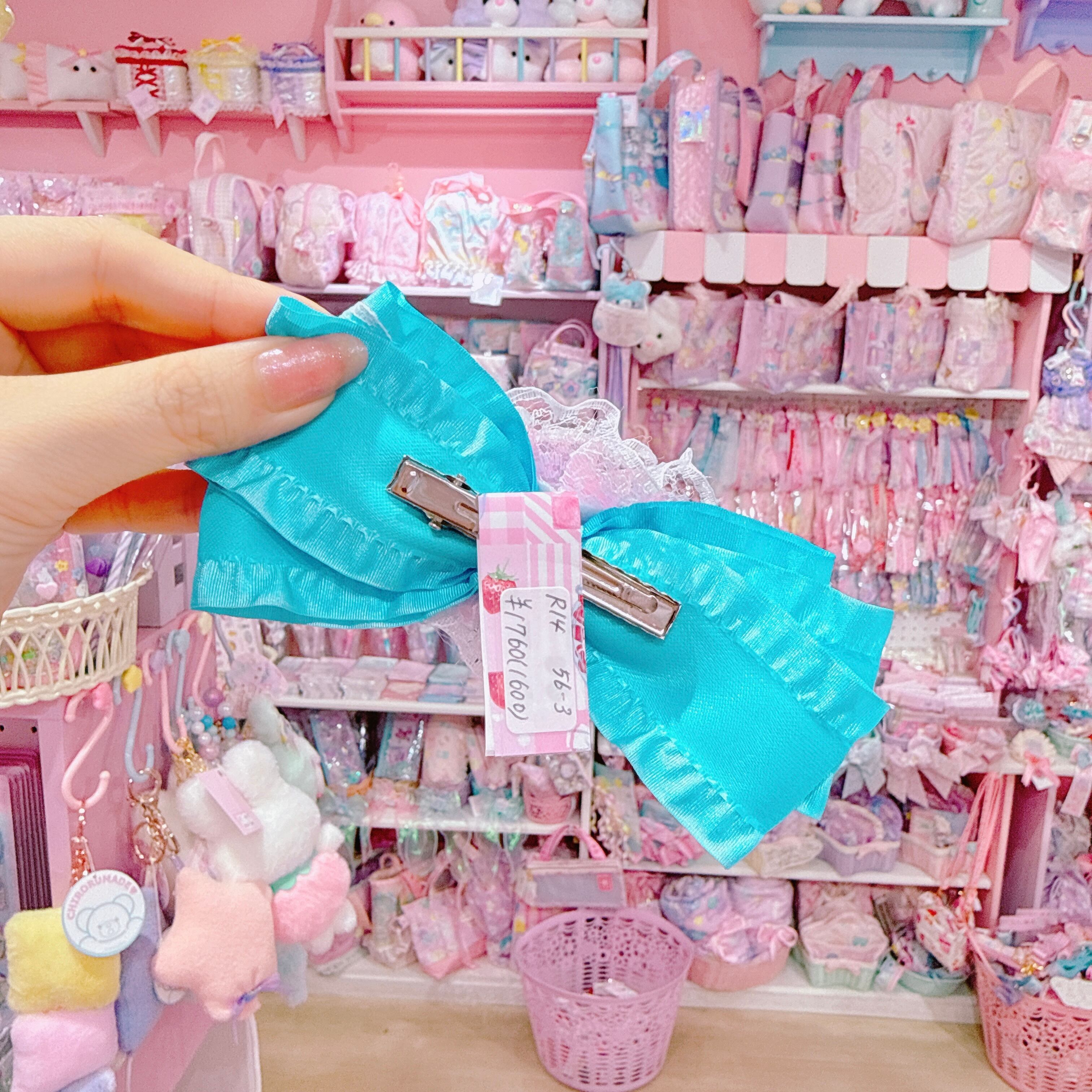 【R14】56-3くるみチュールリボンヘアクリップ