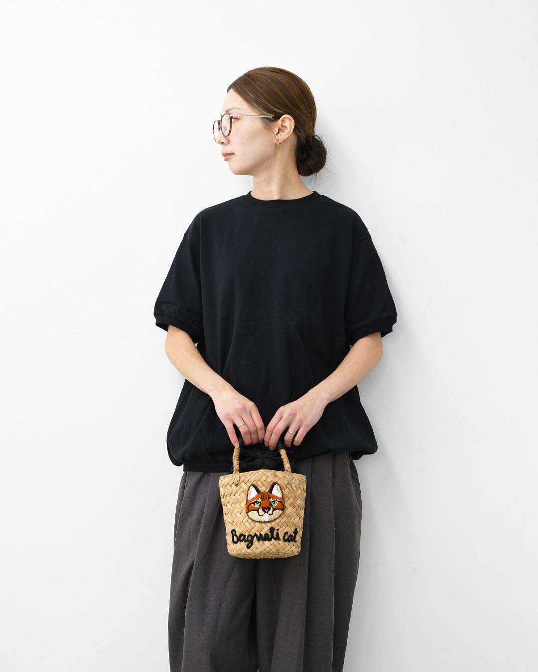 BAGMATI [バグマティ] アニマル刺繍ミニカゴバッグ [BBK26-SS45] カゴ