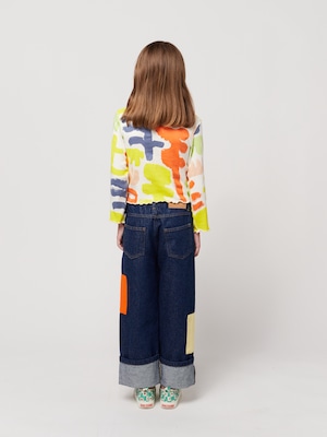 BOBO CHOSES / B.C Color Block patch denim pants