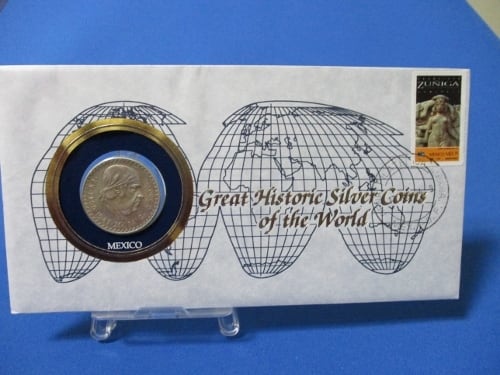 メキシコ 1ペソ銀貨☆1947年／極美品／ホセモレロス／アンティーク