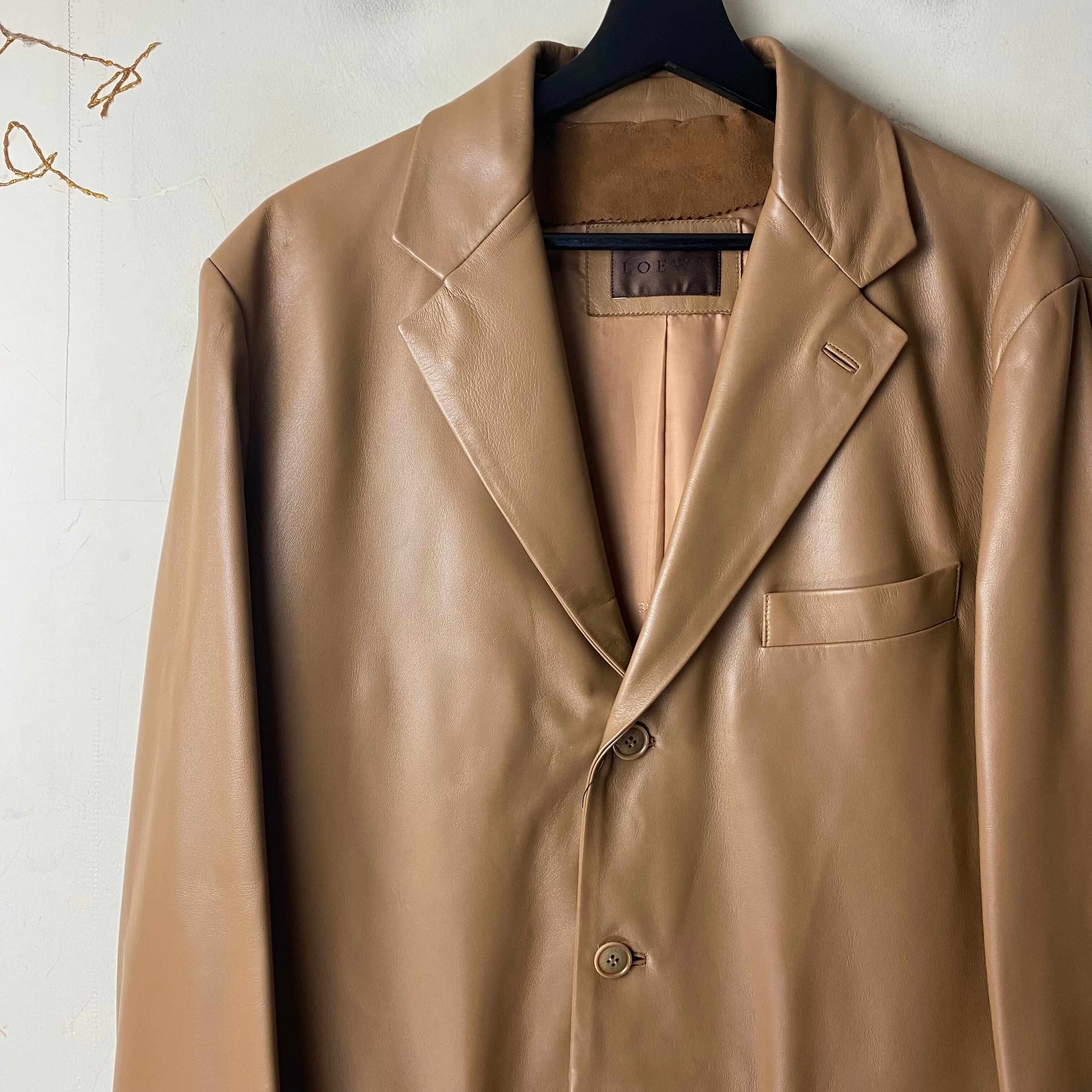 LOEWE leather tailored jacket | NOIR ONLINE