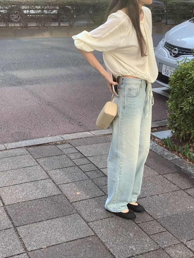 (予約) ounce / More string blouse 2color