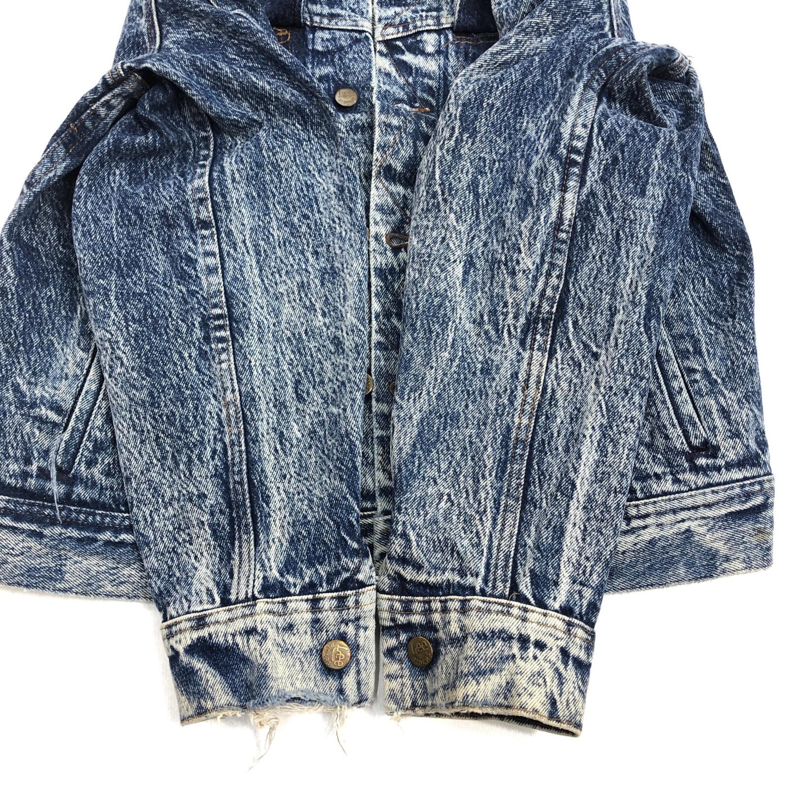 Lee 70s 古着 デニムジャケット インディゴブルー 激レア Lee 短丈 LEE(リー) 90'sデニムジャケット0424 0424 インディゴ サイズ M