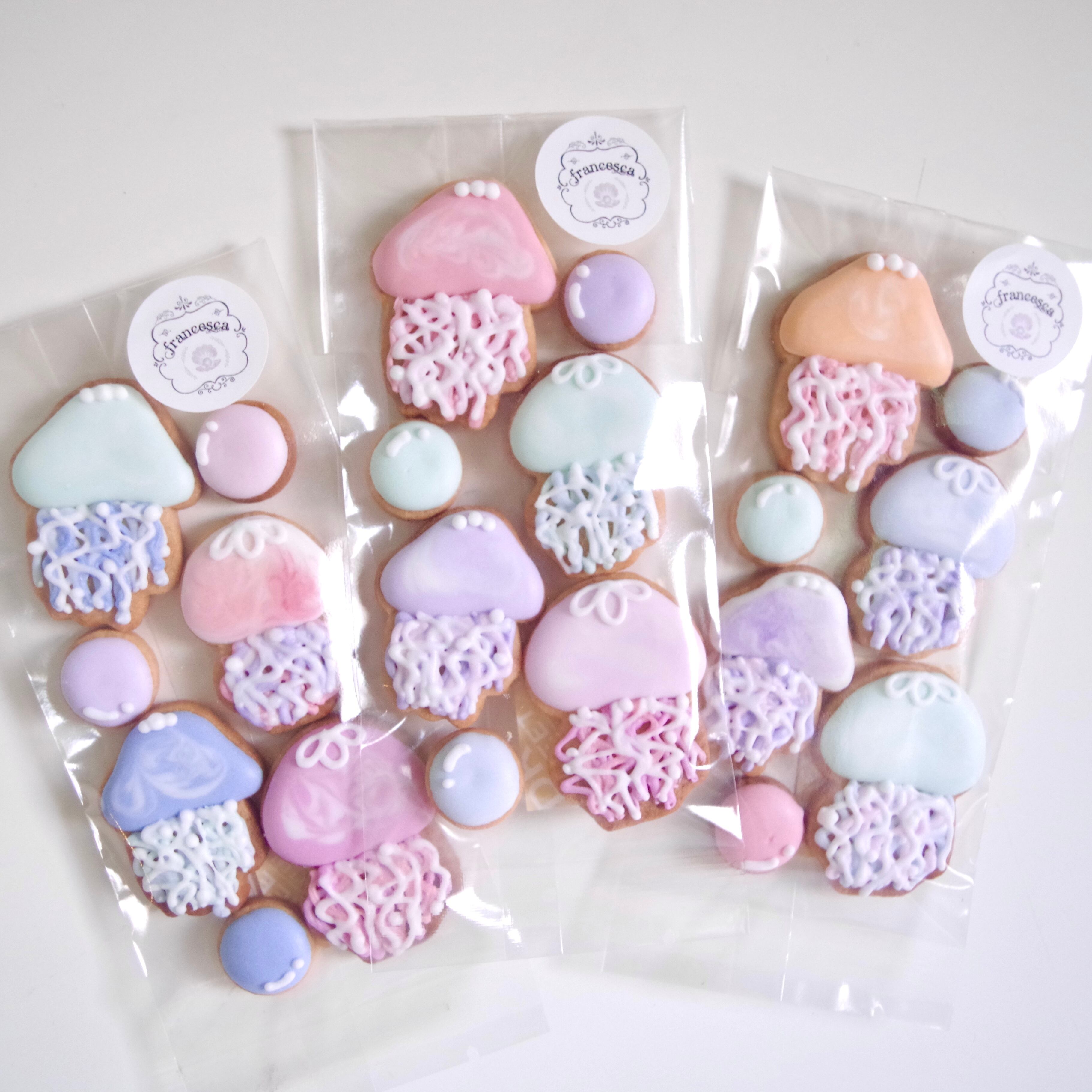クラゲのアイシングクッキー | Francesca von Sweets