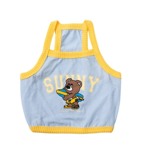 M.L.XL/即納【andblank】Sunny Joy Bear Crop Top