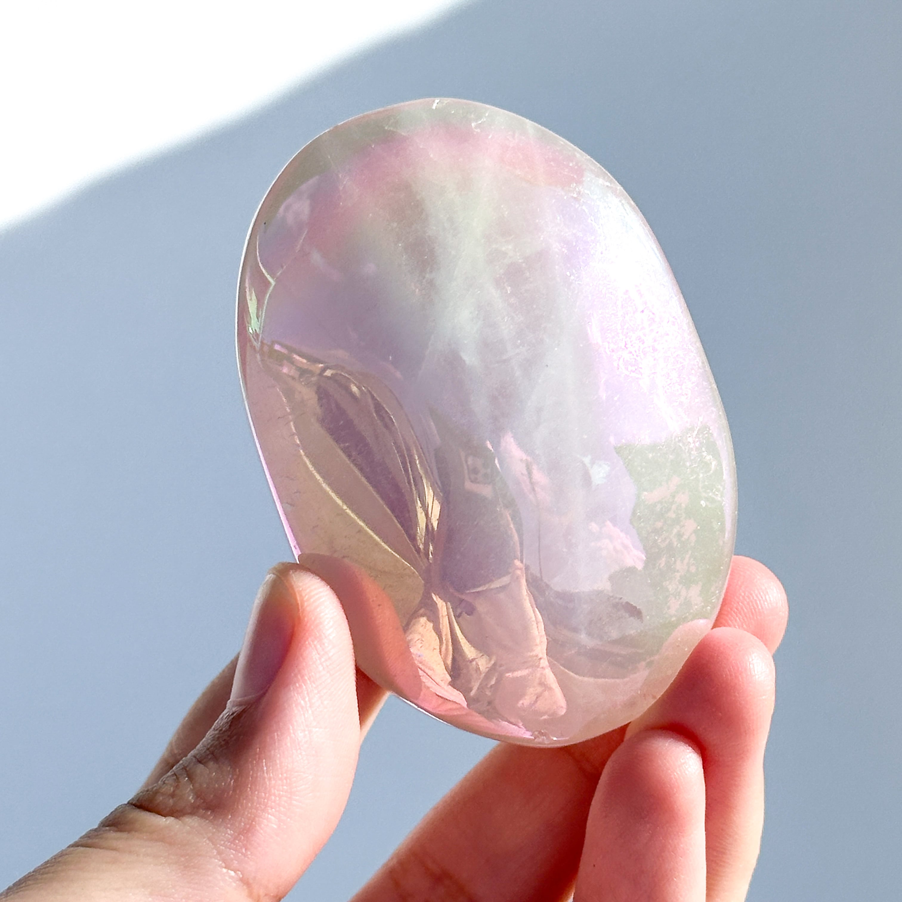 エンジェルオーラローズクォーツ パーム04✧ Angel Aura Rose Quartz