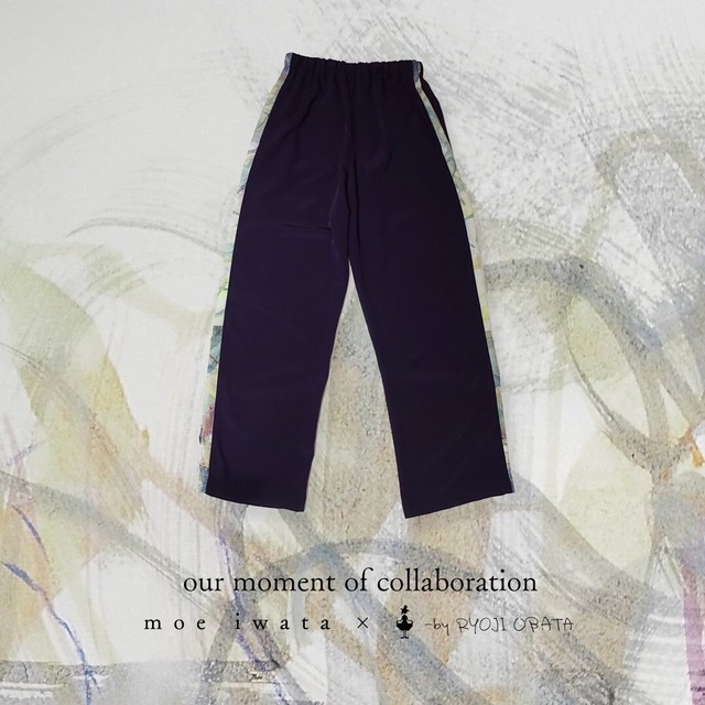 Moe Iwata × -by RYOJI OBATA texture pants