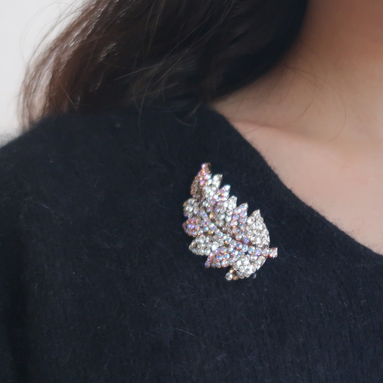 霜柱のブローチ