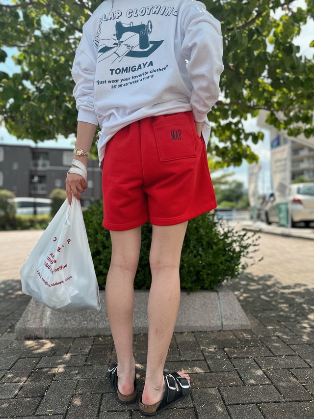 【map.】SWEAT SHORTS / RED