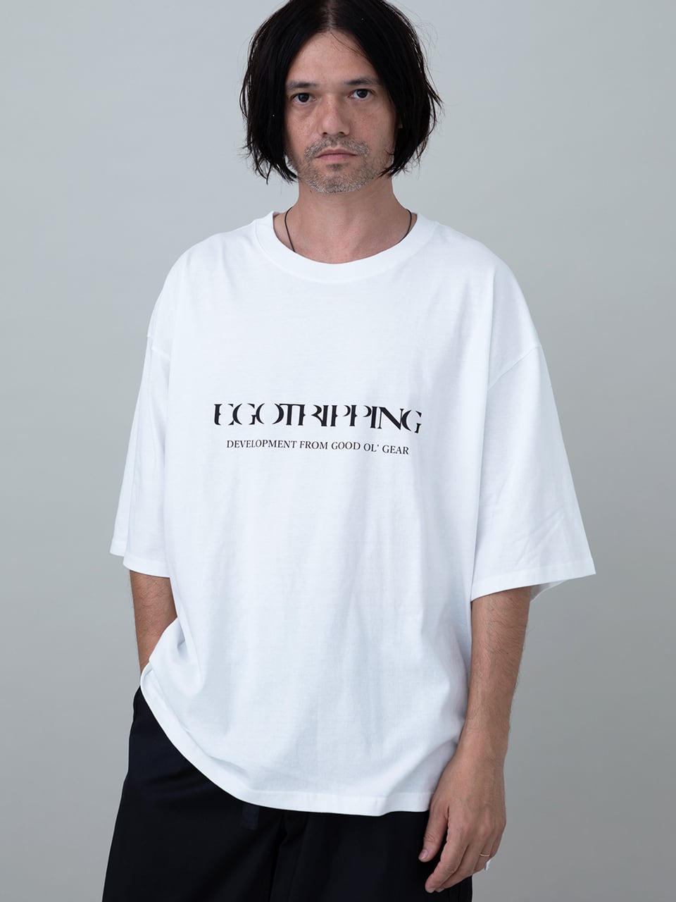 EGO TRIPPING (エゴトリッピング) PRINTTEE-A Tシャツ / WHITE 666606