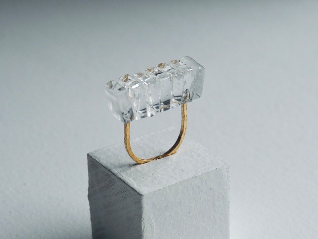 リング  Line series "Seven"（金鍍金）