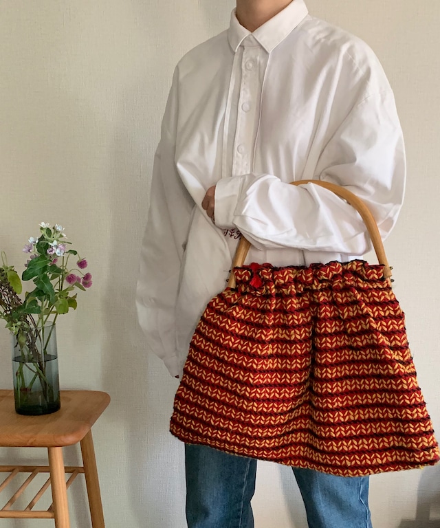 Knit bamboo big bag