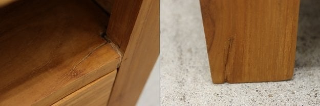 チーク無垢材 ナイトスタンド ベッドサイド テレビ台 キャビネット