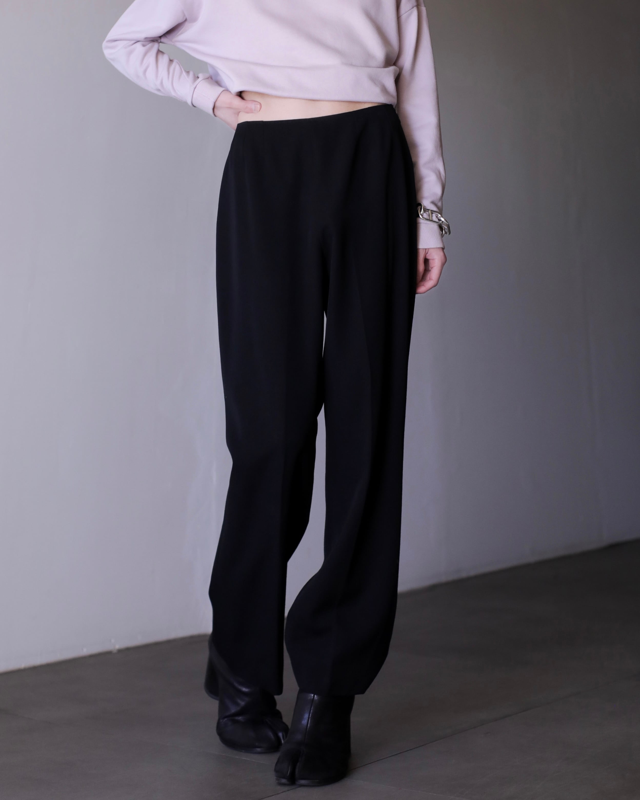 パンツ Giorgio Armani wool slacks made in Italy 1990~ GIORGIO ARMANI CLASSICO pure new wool fabric slacks | oo vintage
