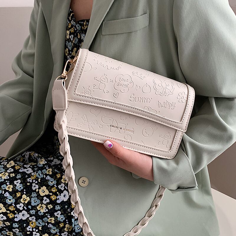 スタイルレッド スクウェア メッセンジャーバッグ 手作りハンドバック24454903557