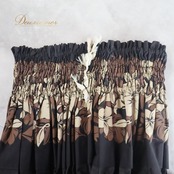 フラダンス 衣装 パウスカート ブラック系 ハイビスカス柄 植物柄 花柄 ハワイアンプリント アロハ フラ ダンス レッスン 練習 シングル スカート ブラウン系 ベージュ系 黒 茶 華やか かわいい おしゃれ 上品 大人っぽい フラダンス衣装 フラダンス用スカート ホワイト系 練習着 おしゃれなデザイン フラレッスン