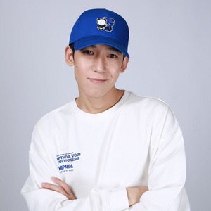 【HIPANDA 】3102男女兼用 キャップ 帽子 UNISEX  CAP / BLUE・WHITE