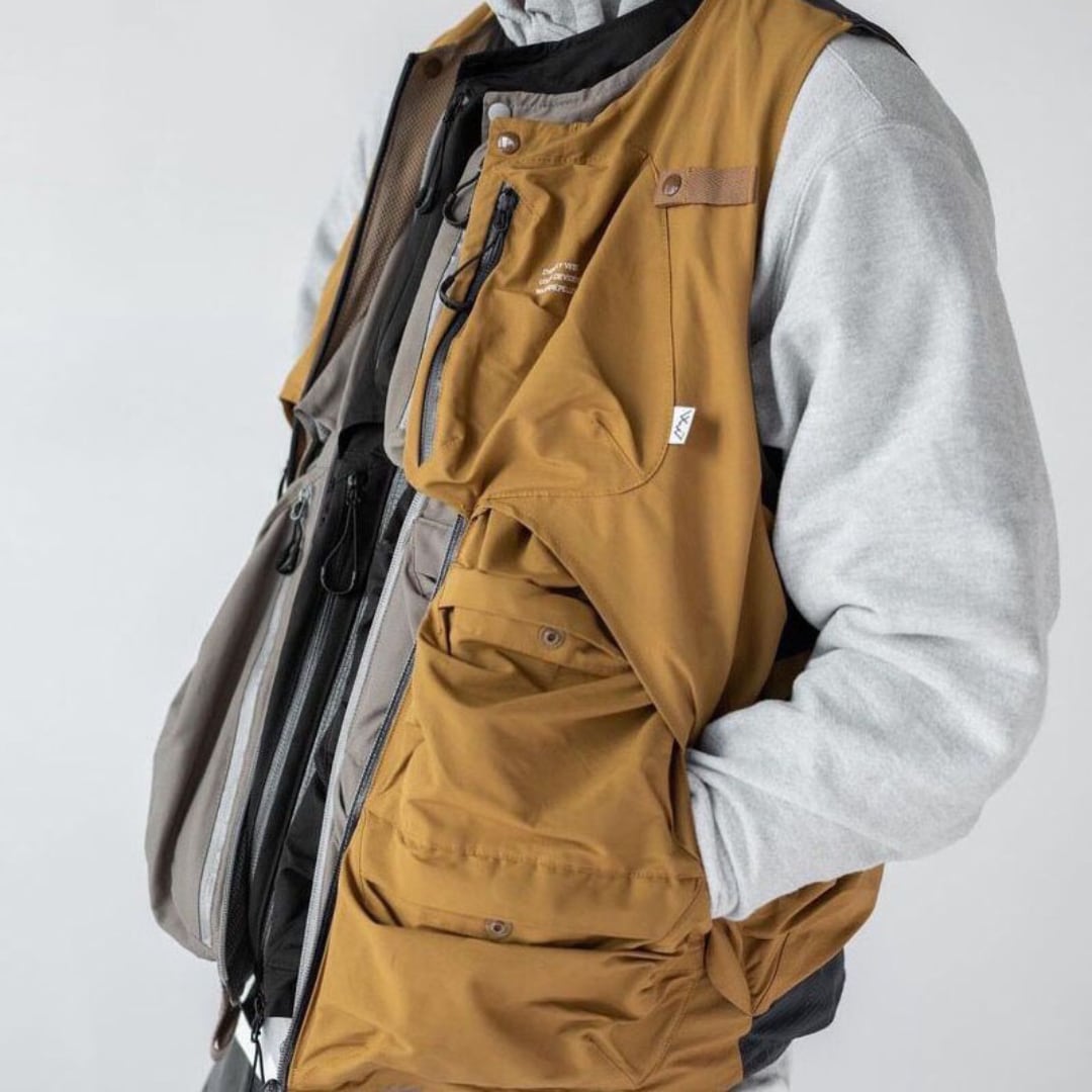 多ポケット 切り替えデザインベスト A18848