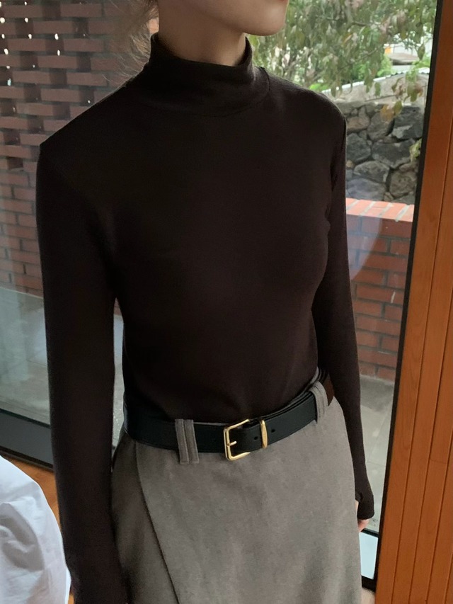 (予約) LIFFEY / River wool pola tee 5color