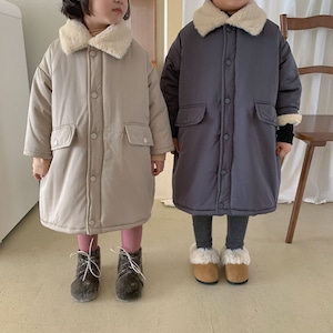 [100cm]【在庫セール！】20%off【即納】ファーコート キッズアウター AW 秋冬 韓国子供服