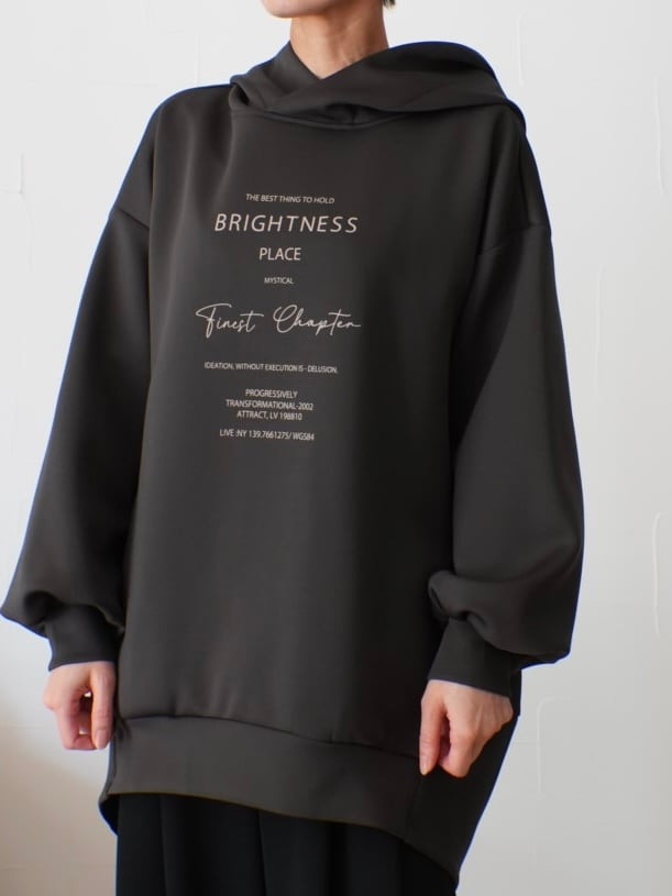 【SALE】248s. ayane /アヤン ボンディングパーカー(杢チャコール、Lグレー)(875837)