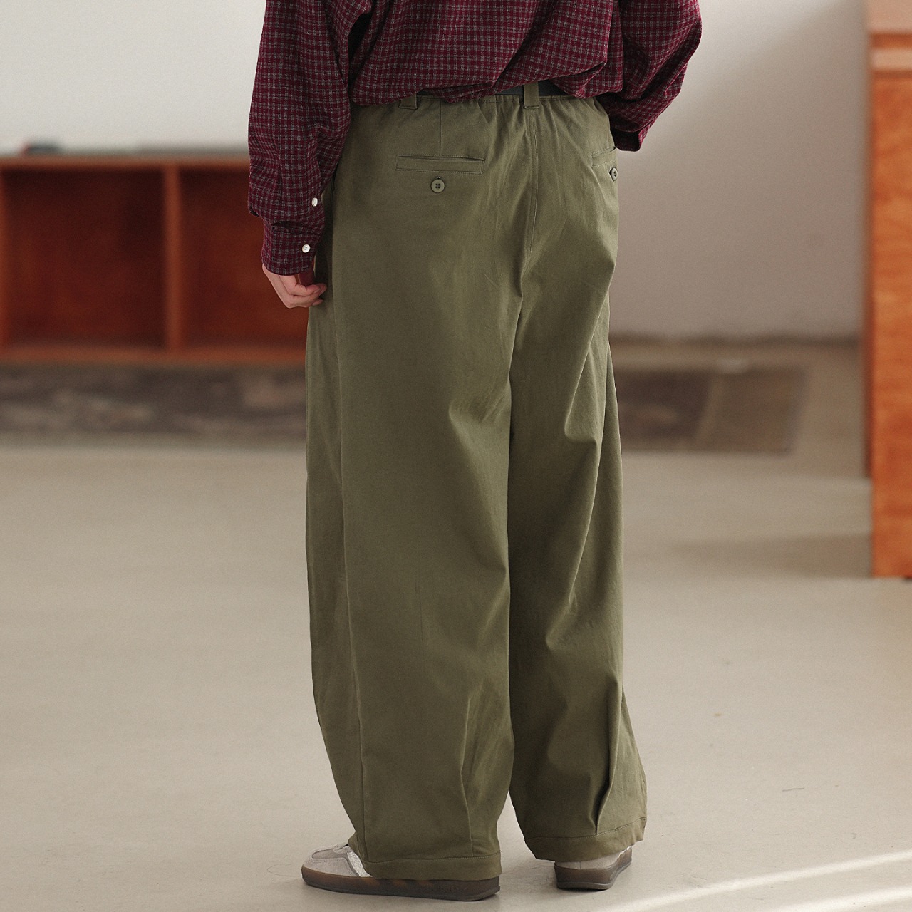 ボリュームタック・ワイドトラウザーズ N3490 - 4