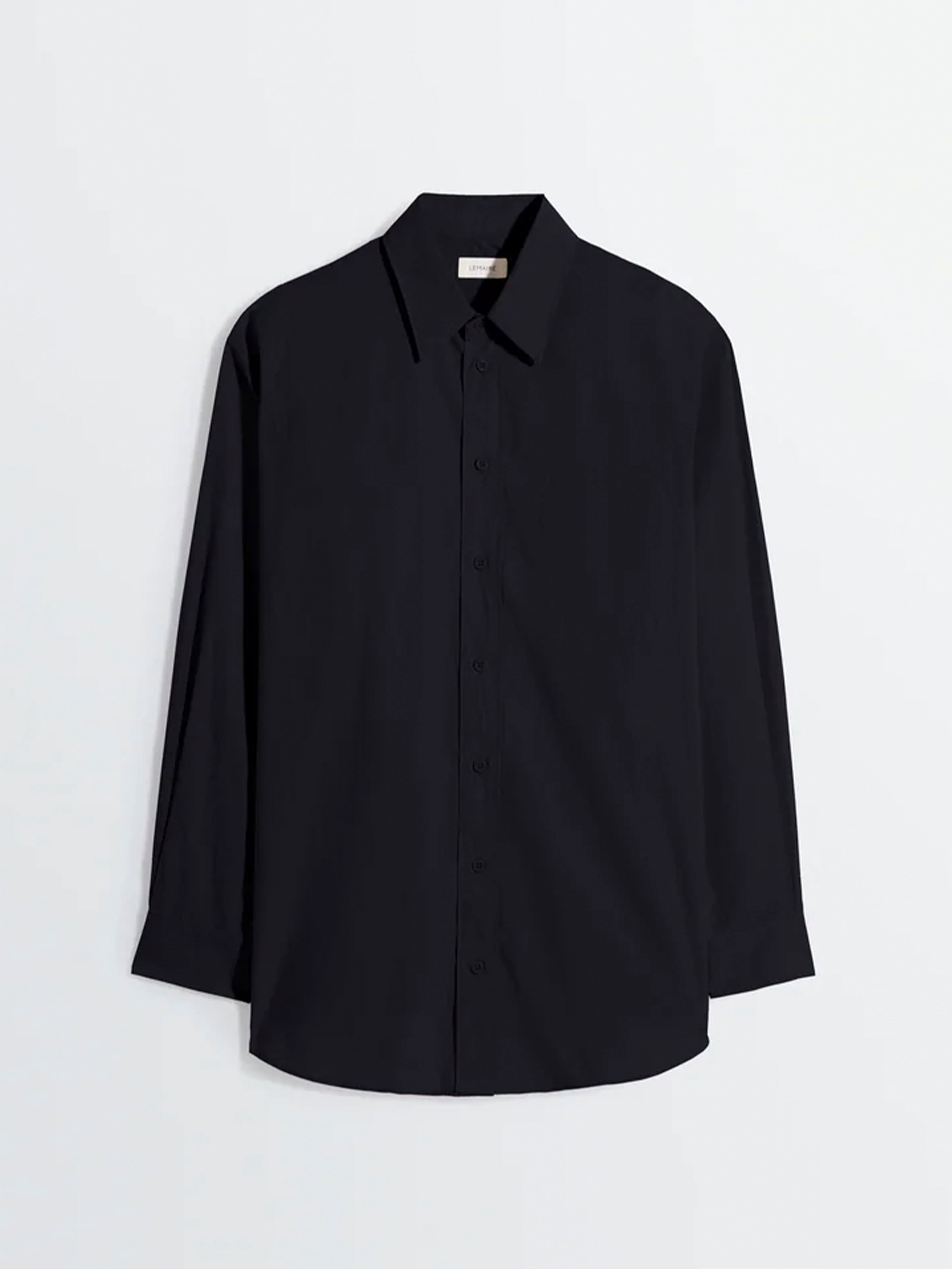 LEMAIRE TWO POCKET SHIRT BLACK SH1247 LF1399 | BEST PACKING STORE