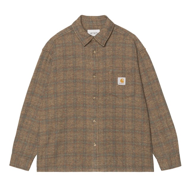 CARHARTT L/S LUCAS SHIRT - Blue (stone washed) ロングスリーブルーカスシャツ CARHARTT L/S LUCAS SHIRT - Blue (stone washed) ロングスリーブルーカスシャツ