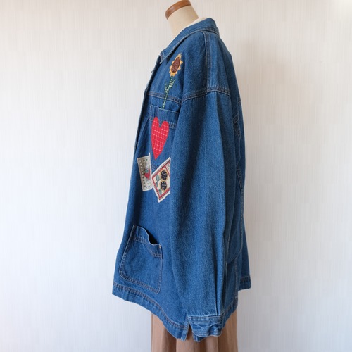 ひまわりデニムカバーオール