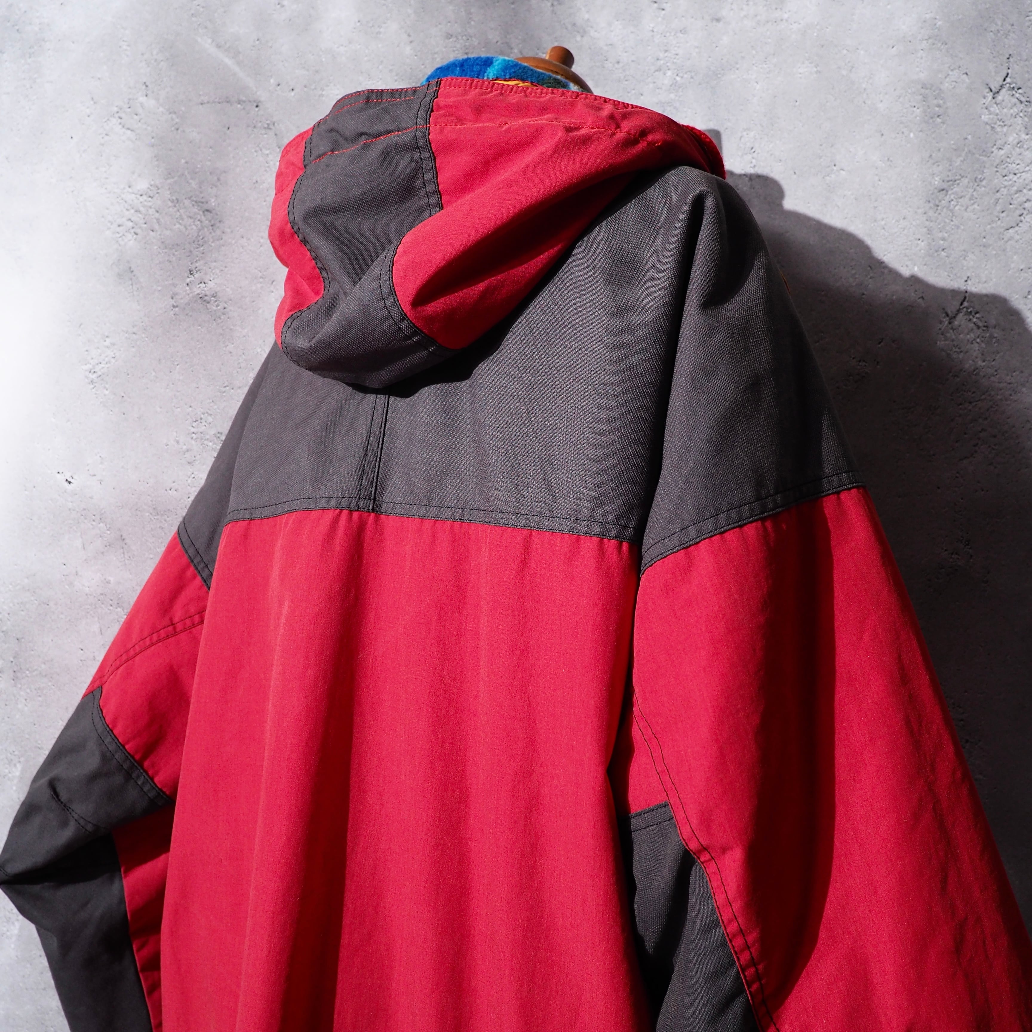 1980 - 90s ” ellesse ” Good multi color full zip vintage nylon jacket Parker