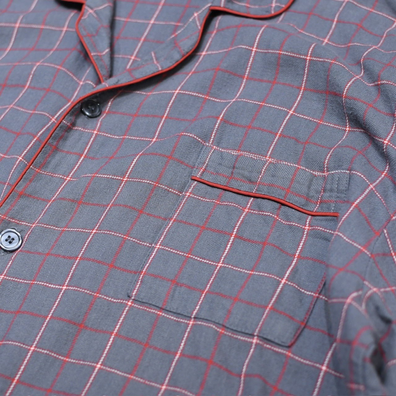 ATLAS check pajama shirt