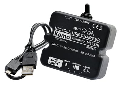自転車ダイナモ→5V/500mA USB充電器 M172N | デンシ電気店キャッシュ