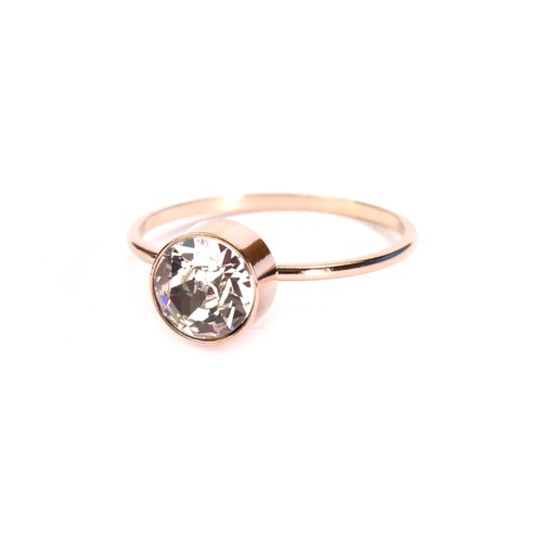 1 Stone Ring - Pink Gold