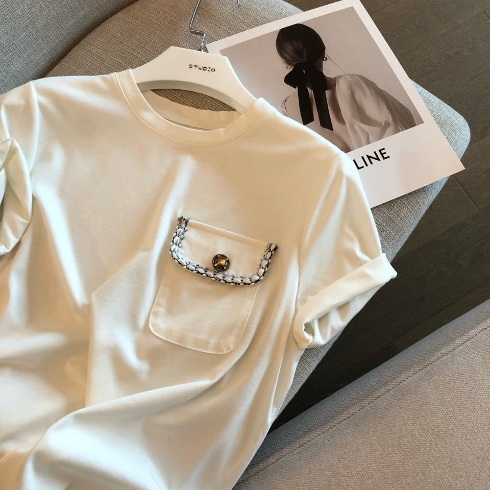 【Christian Dior BOUTIQUE】半袖白色Tシャツ 春夏