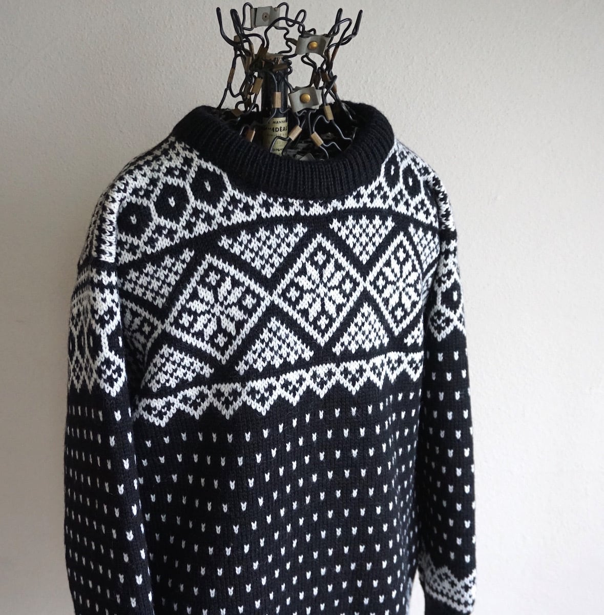 1970's〜 NORWAY製 [DALE OF NORWAY] 雪柄×バーズアイ ノルディック