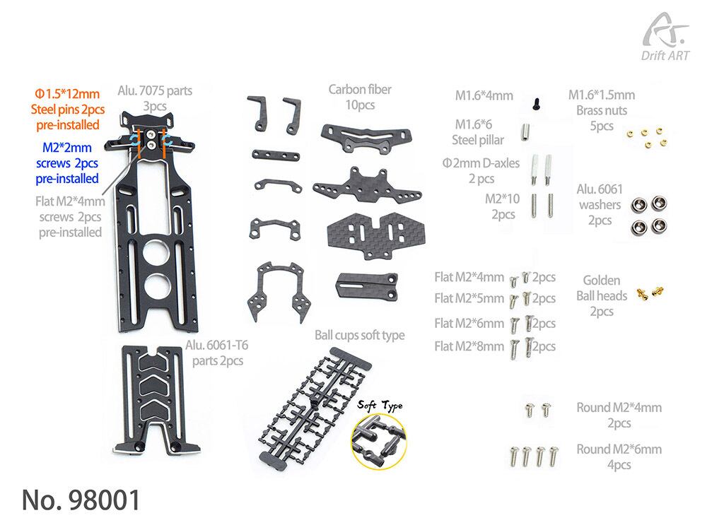 Drift-Art DA3アップグレードキット #98001