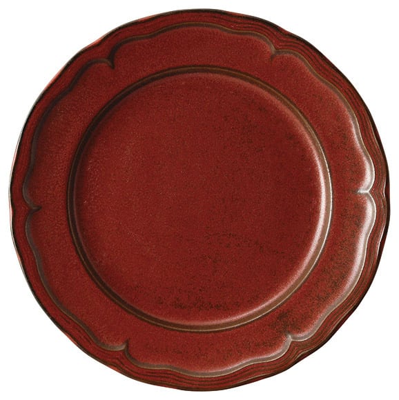 大皿 丸皿23cm アンティーク風 おしゃれ食器 ミート皿 クリスタ6色