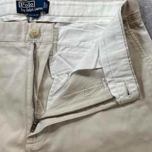 90-00s Ralph Lauren 33/30 ベージュチノパンツ 詳細写真9